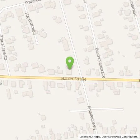 Standortübersicht der Tankstelle Restaurant Hilbeck in 32312 Lübbecke