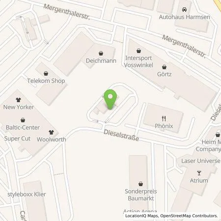 Standortübersicht der Tankstelle EWE Go GmbH in 24223 Schwentinental