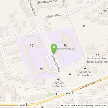 Standortübersicht der Tankstelle RheiNet GmbH in 48429 Rheine