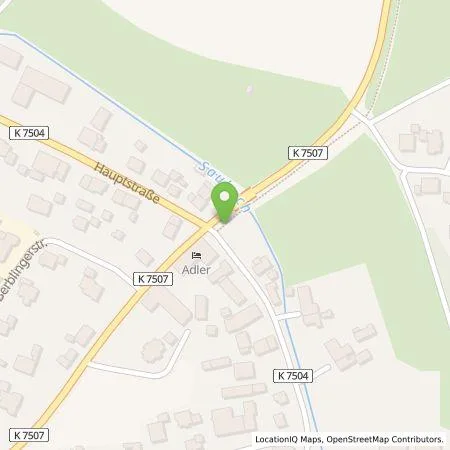 Standortübersicht der Tankstelle Gasthof Adler Äpfingen in 88437 Maselheim