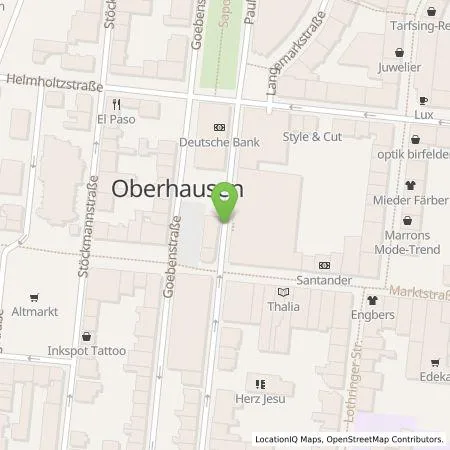 Standortübersicht der Tankstelle HOCHTIEF Ladepartner GmbH in 46045 Oberhausen