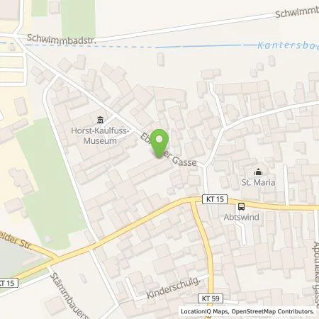 Standortübersicht der Tankstelle Wolfgang Schlegelmilch in 97355 Abtswind