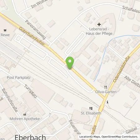 Standortübersicht der Tankstelle Städtische Dienste Eberbach in 69412 Eberbach