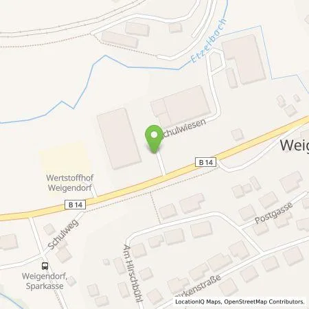 Standortübersicht der Tankstelle Peter Maul in 91249 Weigendorf