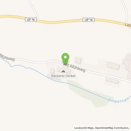 Standortübersicht der Tankstelle Mühlenhofbäckerei Dinkel in 96231 Bad Staffelstein