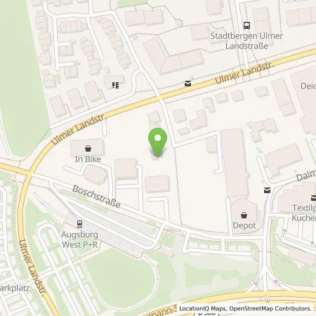 Standortübersicht der Tankstelle MXP GmbH in 86391 Stadtbergen