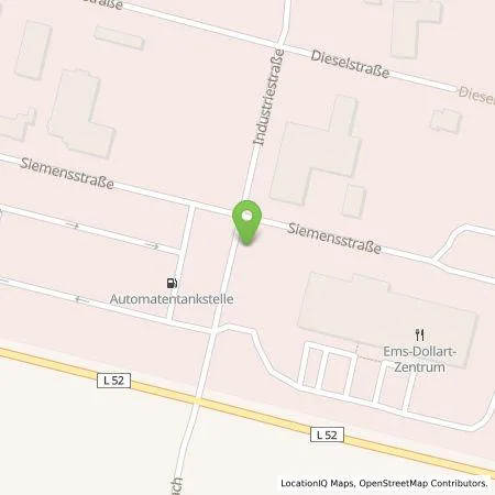 Standortübersicht der Tankstelle Kedi Hotel Papenburg GmbH & Co KG in 26899 Rhede