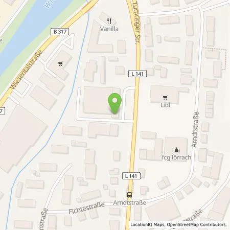 Standortübersicht der Tankstelle ReifenGlatt GmbH in 79539 Lörrach