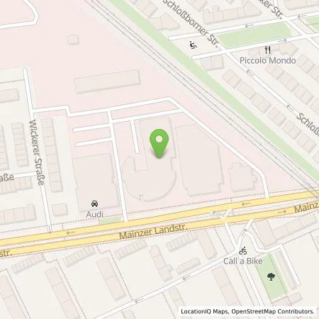 Standortübersicht der Tankstelle Volkswagen Automobile Frankfurt GmbH in 60326 Frankfurt am Main