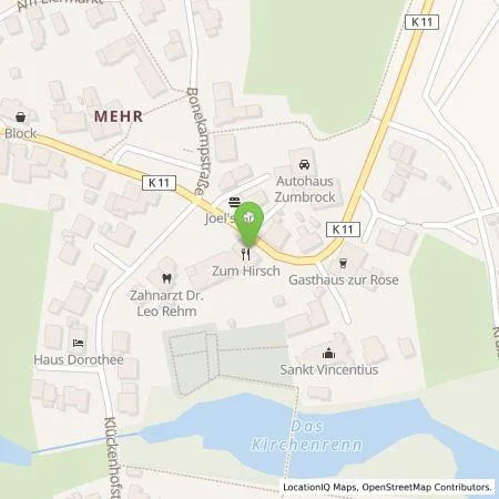 Standortübersicht der Tankstelle Gasthaus Zum Hirsch/ Einzelunternehmer in 46459 Rees