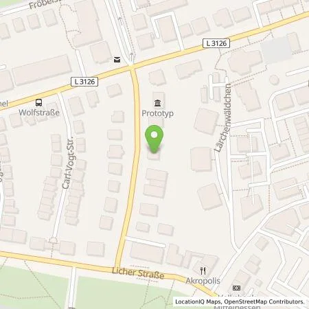 Standortübersicht der Tankstelle Domconus UG (haftungsbeschrängt) in 35394 Giessen