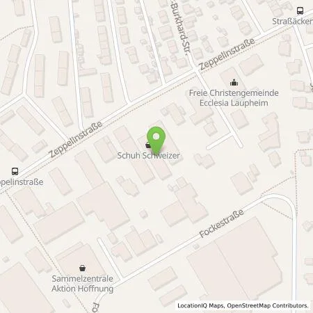 Standortübersicht der Tankstelle Schuh-Schweizer GmbH in 88471 Laupheim