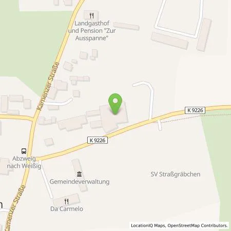 Standortübersicht der Tankstelle Bathow Dach GmbH in 02994 Bernsdorf