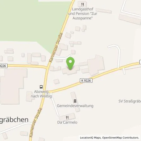 Standortübersicht der Tankstelle Bathow Dach GmbH in 02994 Bernsdorf