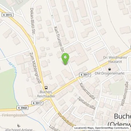 Standortübersicht der Tankstelle MVV Enamic GmbH in 74722 Buchen