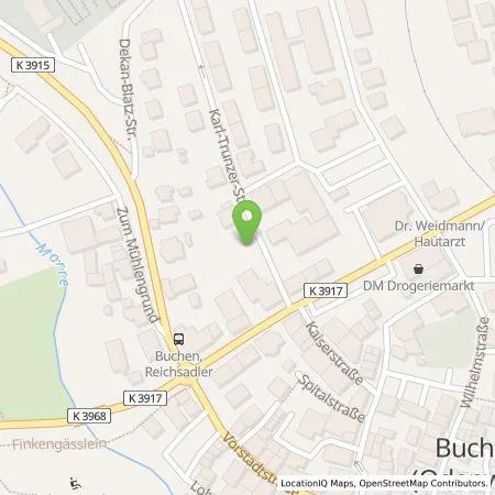 Standortübersicht der Tankstelle MVV Enamic GmbH in 74722 Buchen