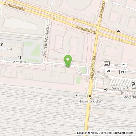 Standortübersicht der Tankstelle SWM Versorgungs GmbH in 80335 München