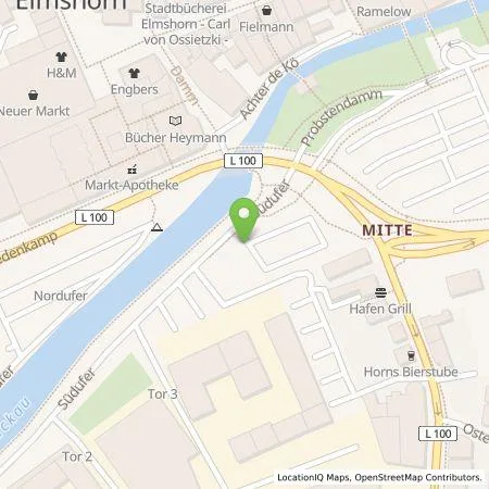 Standortübersicht der Tankstelle Stadtwerke Elmshorn in 25336 Elmshorn