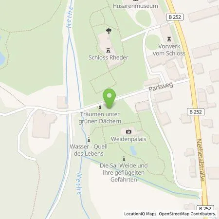 Standortübersicht der Tankstelle Kraftfahrzeugmeisterbetrieb Johannes Rauch in 33034 Brakel