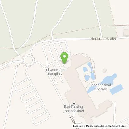 Standortübersicht der Tankstelle Johannesbad Holding SE & Co. KG in 94072 Bad Füssing