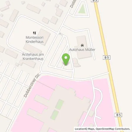 Standortübersicht der Tankstelle Prignitzer Energie- und Wasserversorgungsunternehmen GmbH in 19348 Perleberg