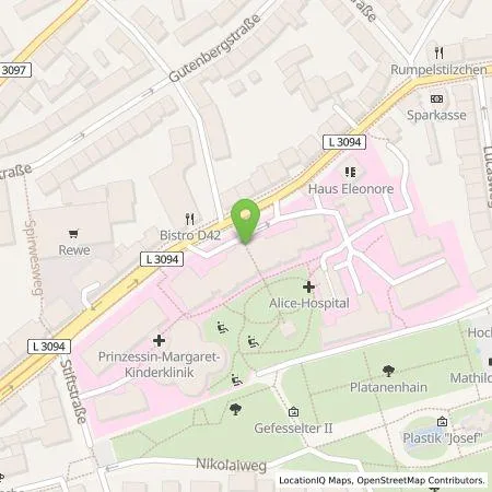 Standortübersicht der Tankstelle APS Darmstadt GmbH in 64287 Darmstadt