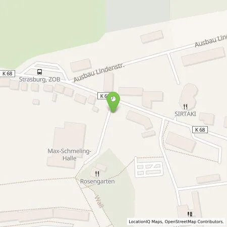 Standortübersicht der Tankstelle Stadt Strasburg (Uckermark) in 17335 Strasburg (Um.)