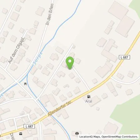 Standortübersicht der Tankstelle Volker Rehmes in 59846 Sundern