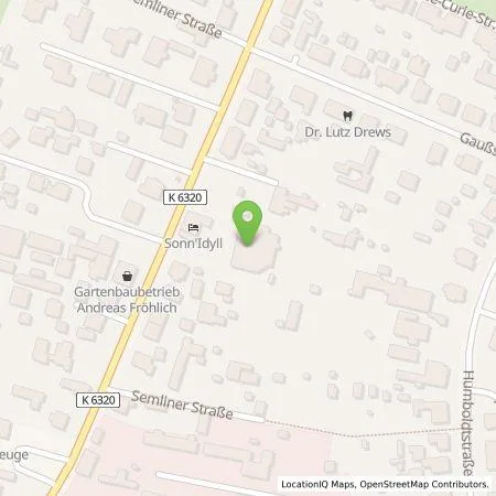 Standortübersicht der Tankstelle SonnIdyll Hotel&Saunalandschaft in 14712 Rathenow