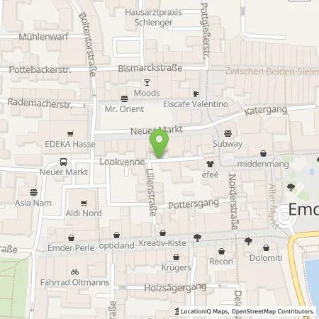 Standortübersicht der Tankstelle Hotel Deutsches Haus Ait van Dyken, Inh. Ait Okko van Dyken e.K. in 26721 Emden