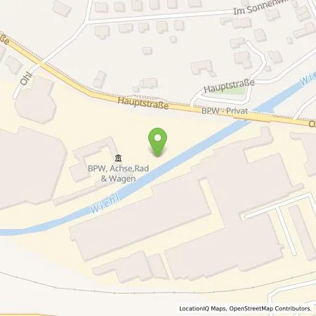 Standortübersicht der Tankstelle BPW Bergische Achsen KG in 51674 Wiehl
