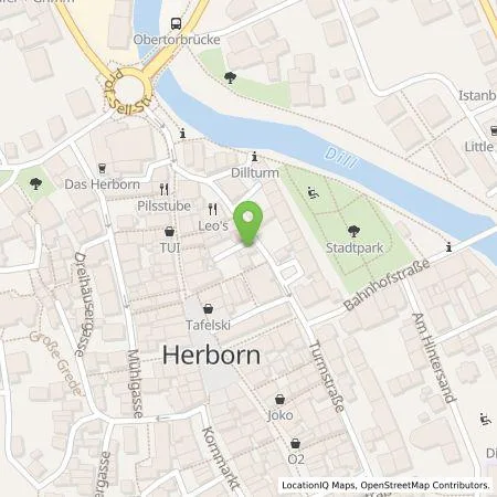 Standortübersicht der Tankstelle Clemens Reif in 35745 Herborn