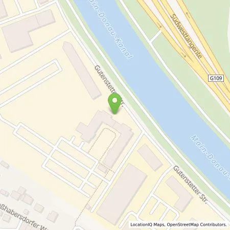 Standortübersicht der Tankstelle N-ERGIE Aktiengesellschaft in 90449 Nürnberg