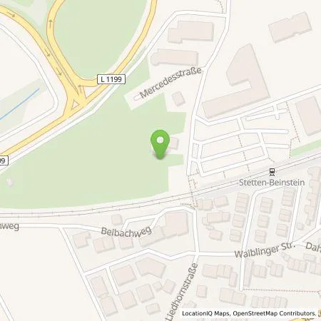 Standortübersicht der Tankstelle audius Immo GmbH in 71384 Weinstadt