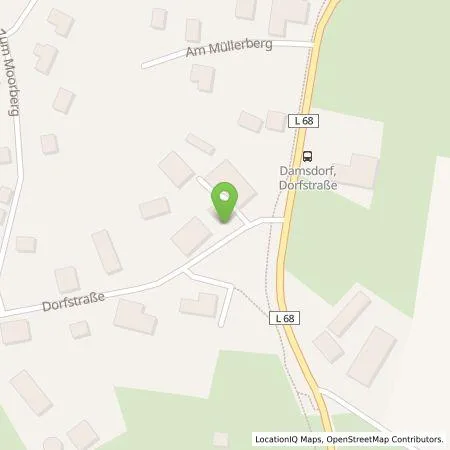 Standortübersicht der Tankstelle Dr. Peter Steck in 23824 Damsdorf