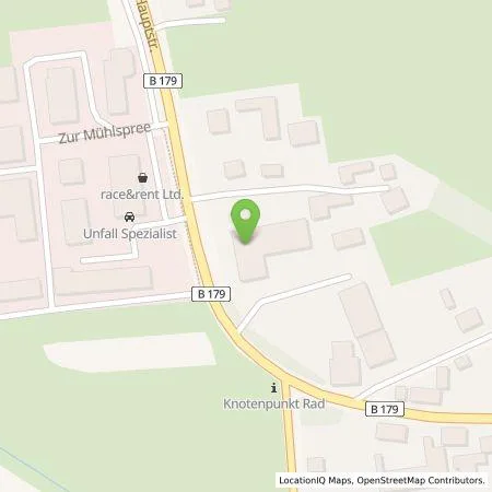 Standortübersicht der Tankstelle Autohaus Otto Schwadtke e. K. in 15910 Unterspreewald