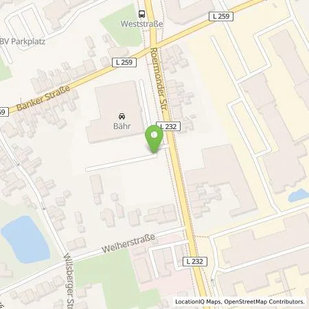 Standortübersicht der Tankstelle Theo Bähr GmbH in 52134 Herzogenrath