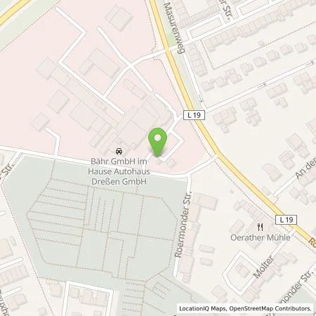 Standortübersicht der Tankstelle Theo Bähr GmbH in 41812 Erkelenz