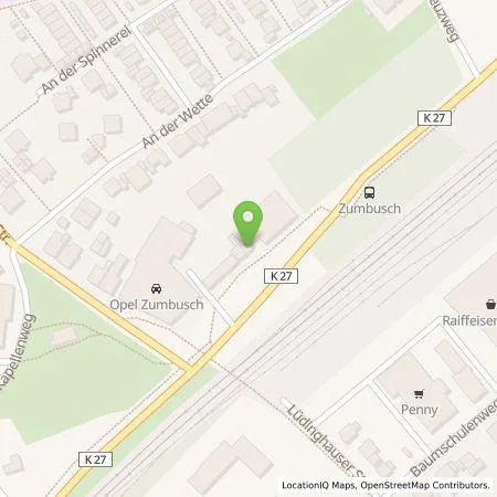 Standortübersicht der Tankstelle Autohaus H. Zumbusch GmbH & Co. KG in 48249 Dülmen