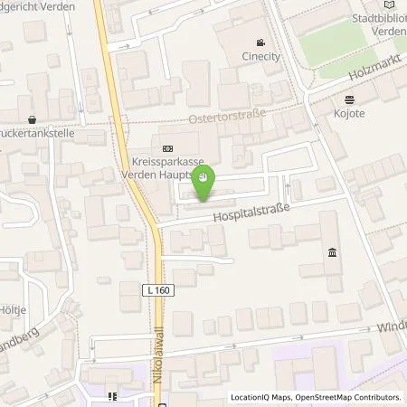 Standortübersicht der Tankstelle Kreissparkasse Verden, AödR in 27283 Verden