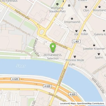 Standortübersicht der Tankstelle Precision Hotels GmbH - Hotel Mercure Saarbrücken City in 66111 Saarbrücken