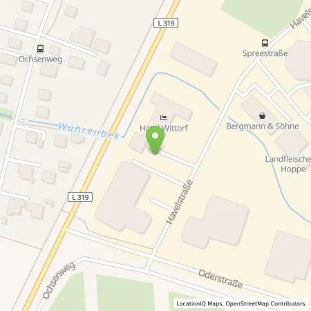 Standortübersicht der Tankstelle Hotel Wittorf NMS GmbH Co. KG in 24539 Neumünster