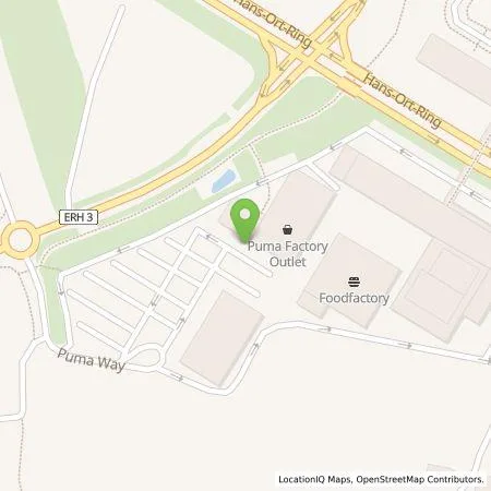 Standortübersicht der Tankstelle PUMA SE in 91074 Herzogenaurach