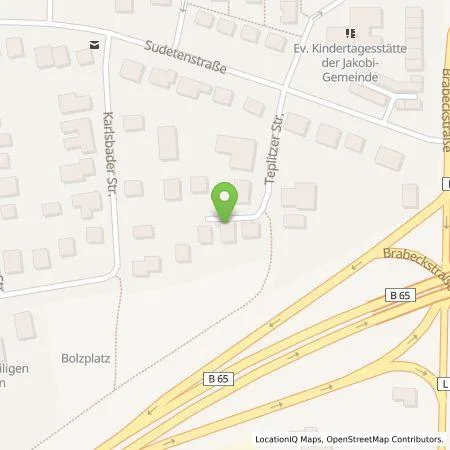 Standortübersicht der Tankstelle Fa. Jürgen Metzen in 30559 Hannover