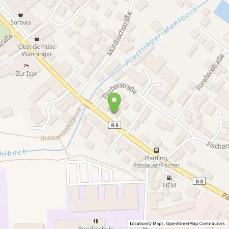 Standortübersicht der Tankstelle Taxi Zillner in 94447 Plattling