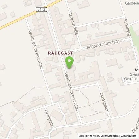 Standortübersicht der Tankstelle Manfred Bennemann GmbH in 06369 Radegast