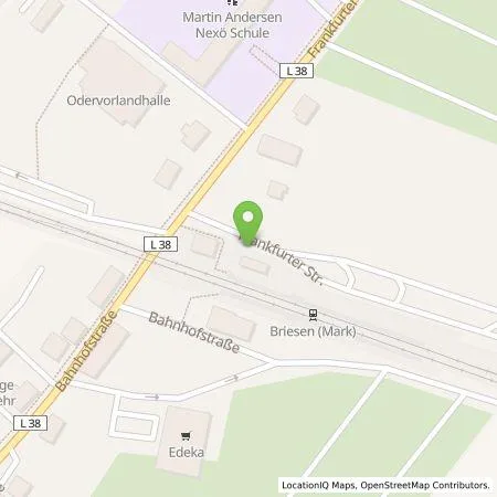 Standortübersicht der Tankstelle Gemeinde Briesen (Mark), c/o Amt Odervorland in 15518 Briesen (Mark)