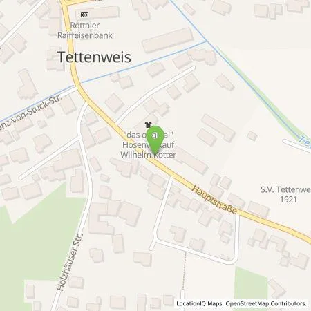 Standortübersicht der Tankstelle Elektro Brünninger GmbH in 94167 Tettenweis