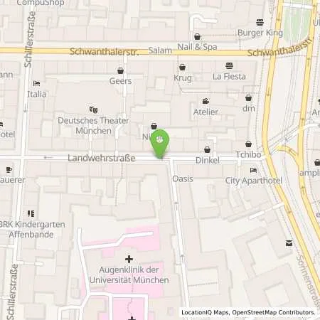 Standortübersicht der Tankstelle SWM Versorgungs GmbH in 80336 München