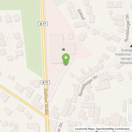 Standortübersicht der Tankstelle Autohaus Ihle GmbH in 24594 Hohenwestedt